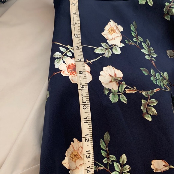 Dark blue floral 2 pc dress! - Picture 6 of 6